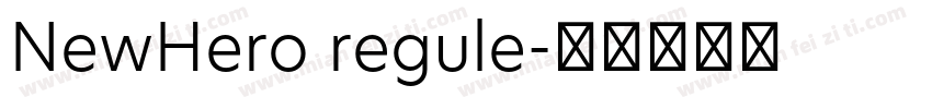 NewHero regule字体转换